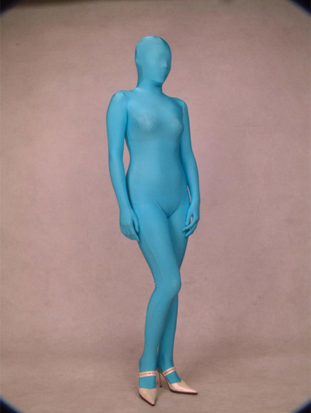 Unicolor Blue Lycra Spandex Zentai Suit - Click Image to Close